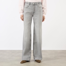 Hugh Mid-Rise Wide Leg Jeans