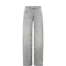Hugh Mid-Rise Wide Leg Jeans