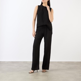 Aden Pliss&eacute; Wide Leg Trousers