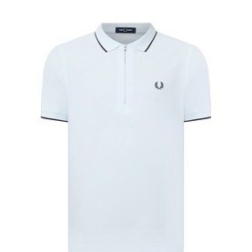 Laurel Logo Crepe Piqu&eacute; Polo Shirt