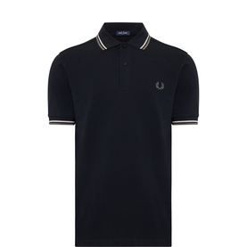 Laurel Logo Twin Tipped Polo Shirt
