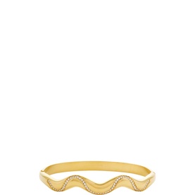 Glimmer Wave Bangle Bracelet