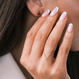Her Thrown Adjustable Ring