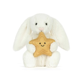 Cream Bunny With Star 31cm