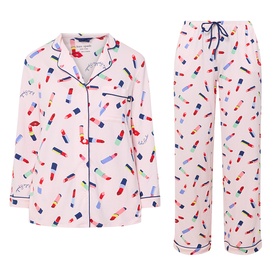 Lipstick Print Pyjama Set