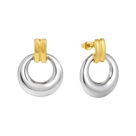 Mixed Vintage Round Drop Hoop Earrings