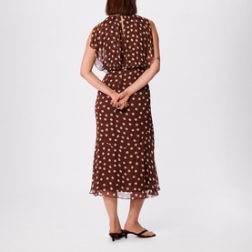 Polka Dot Flared Dress