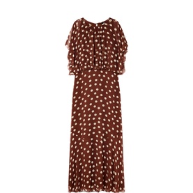 Polka Dot Flared Dress