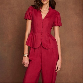 Puff Linen Blouse