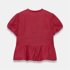 Puff Linen Blouse