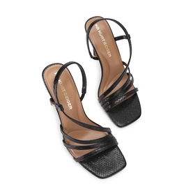 Salome Lizard Embossed Heeled Sandals