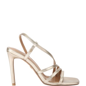 Salome Lizard Embossed Heeled Sandals