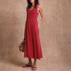 Scallop Hybrid Dress