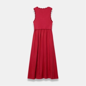 Scallop Hybrid Dress