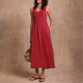 Scallop Hybrid Dress