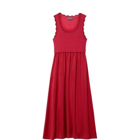 Scallop Hybrid Dress