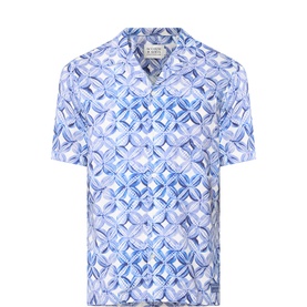 Tile Flower Printed Shirt