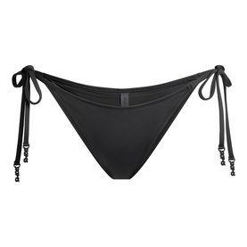 Signature Swim Dipped Tie Bikini Bottom Onyx
