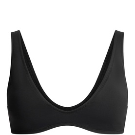 Signature Swim Plunge Bikini Top Onyx