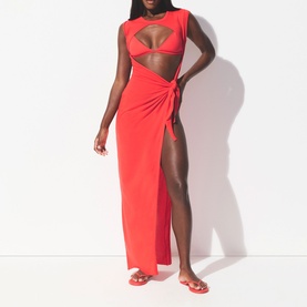 Triangle Bikini Top Carmine