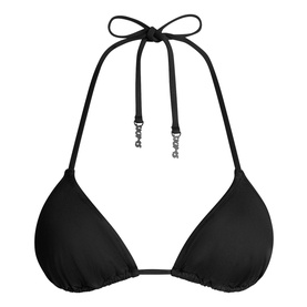 Signature Swim Triangle Bikini Top Onyx
