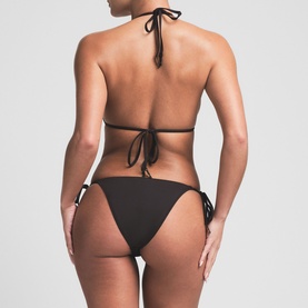 Signature Swim Triangle Bikini Top Onyx