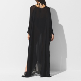 Sheer Cover-Ups Long Kaftan Obsidian