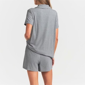 Short Sleep Set Heather Grey