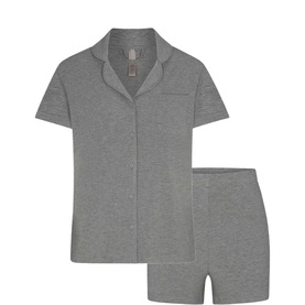Short Sleep Set Heather Grey