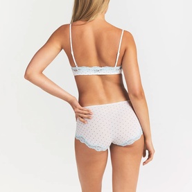 Boyshort Slate Pin Dot Print