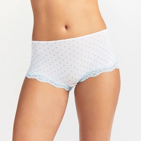 Boyshort Slate Pin Dot Print