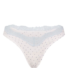 Dipped Thong Slate Pin Dot Print