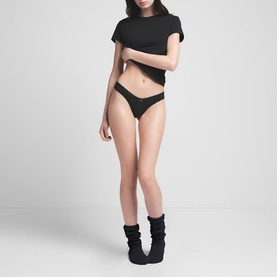 Lace Thong Soot Tonal
