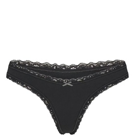 Lace Thong Soot Tonal