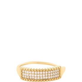 Sparkle Block Adjustable Ring