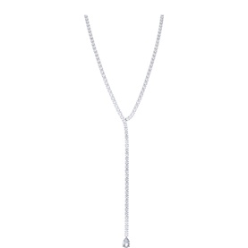 Vibes Drop Down Tennis Necklace