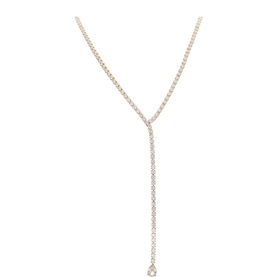 Vibes Drop Down Tennis Necklace