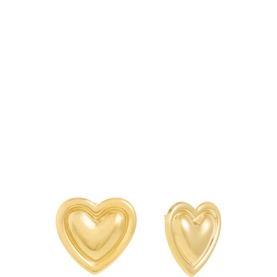 Vintage Heart Chunky Earrings