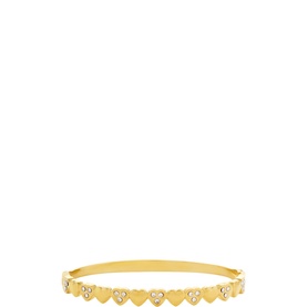 Connected Hearts Bangle Bracelet