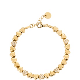 Connected Hearts Beaded Bracelet