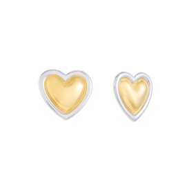 Mixed Vintage Heart Chunky Earrings