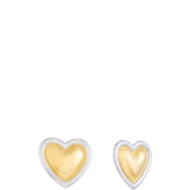 Mixed Vintage Heart Chunky Earrings