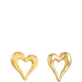 Heart Chunky Stud Earrings