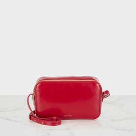 Glossy Foil Logo Crossbody Bag