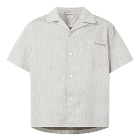 Slogan Patch Pocket Shirt