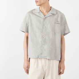 Slogan Patch Pocket Shirt