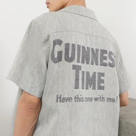 Slogan Patch Pocket Shirt