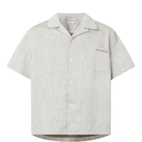 Slogan Patch Pocket Shirt