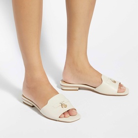 Lindo Tassel Trim Flat Sandals