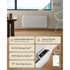 Invisible Smart WiFi Panel Heater 1500W Portable and Wall-Mounted